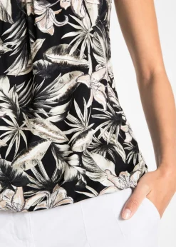 Mujer bonprix bonprix Top de mezcla de viscosa suave con tirantes finos