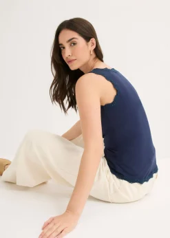 Mujer bonprix bonprix Top de mezcla de viscosa suave (2 unidades)