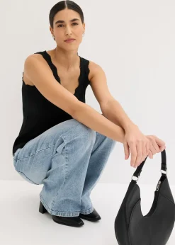 Mujer bonprix bonprix Top de mezcla de viscosa suave (2 unidades)