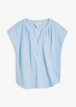 Mujer bonprix bonprix Top de muselina de algodón puro