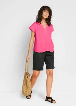 Mujer bonprix bonprix Top de muselina de algodón puro