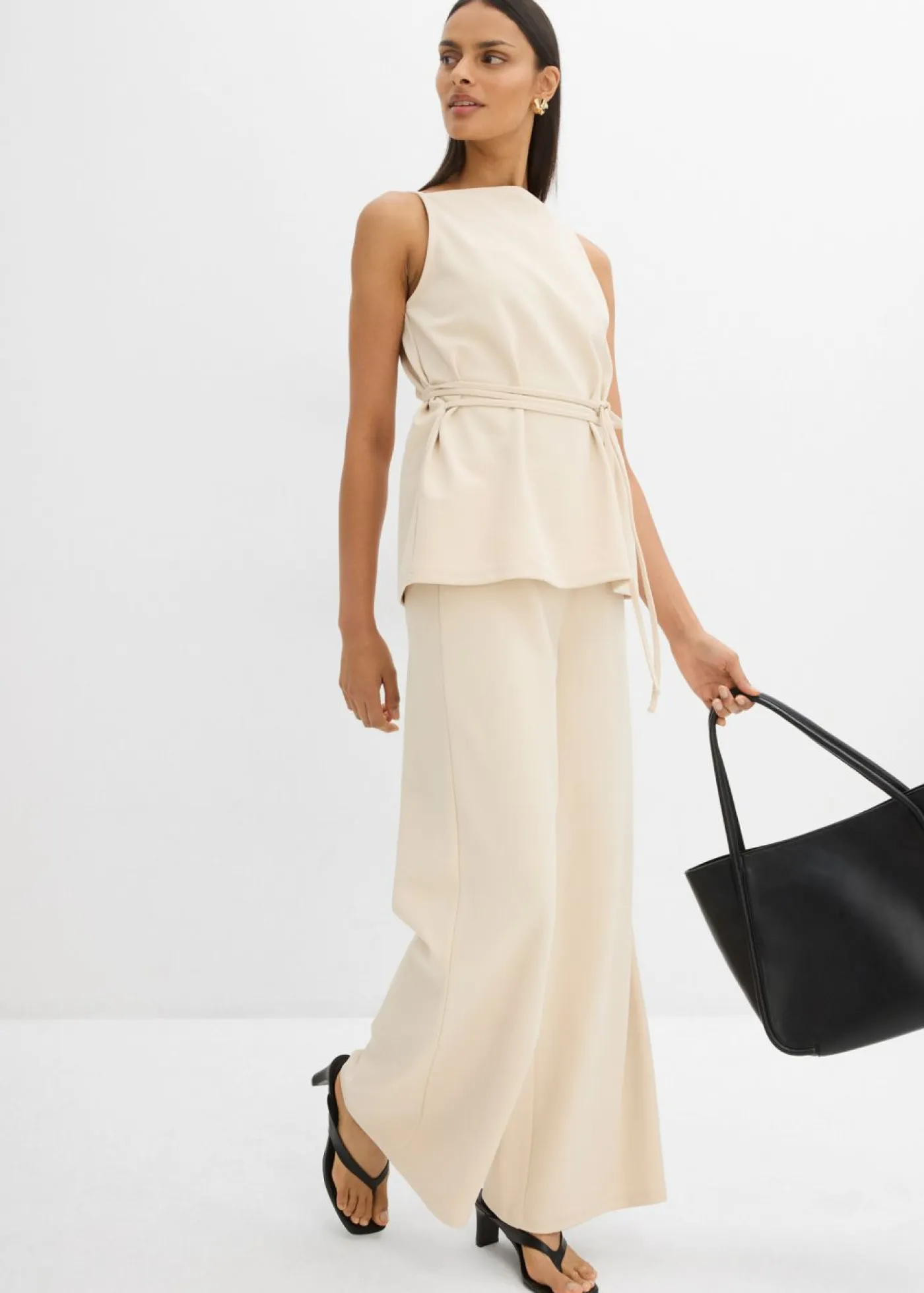 bonprix bonprix Conjuntos De Ropa|Esenciales>Top de piqué gris guijarro