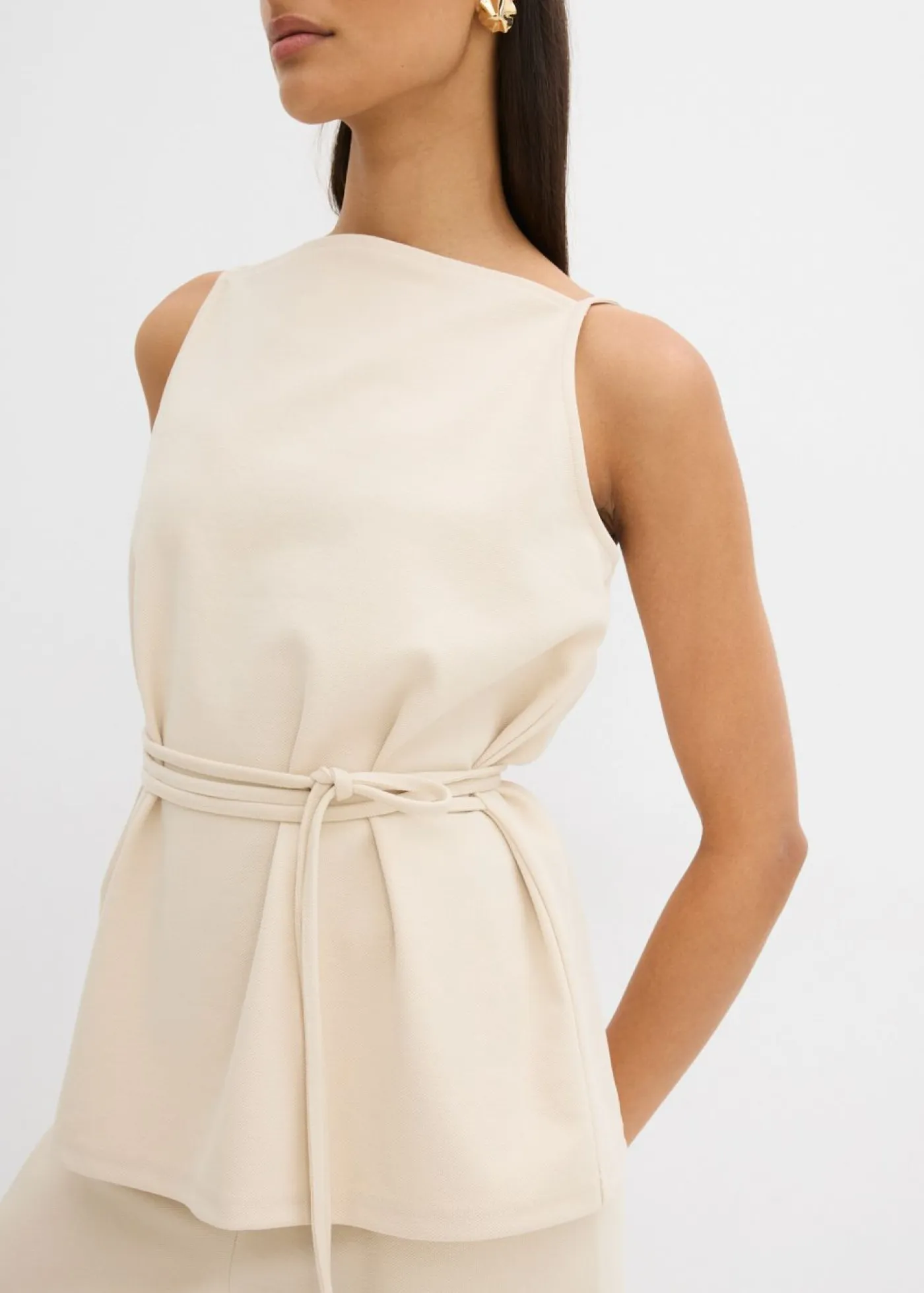 bonprix bonprix Conjuntos De Ropa|Esenciales>Top de piqué gris guijarro