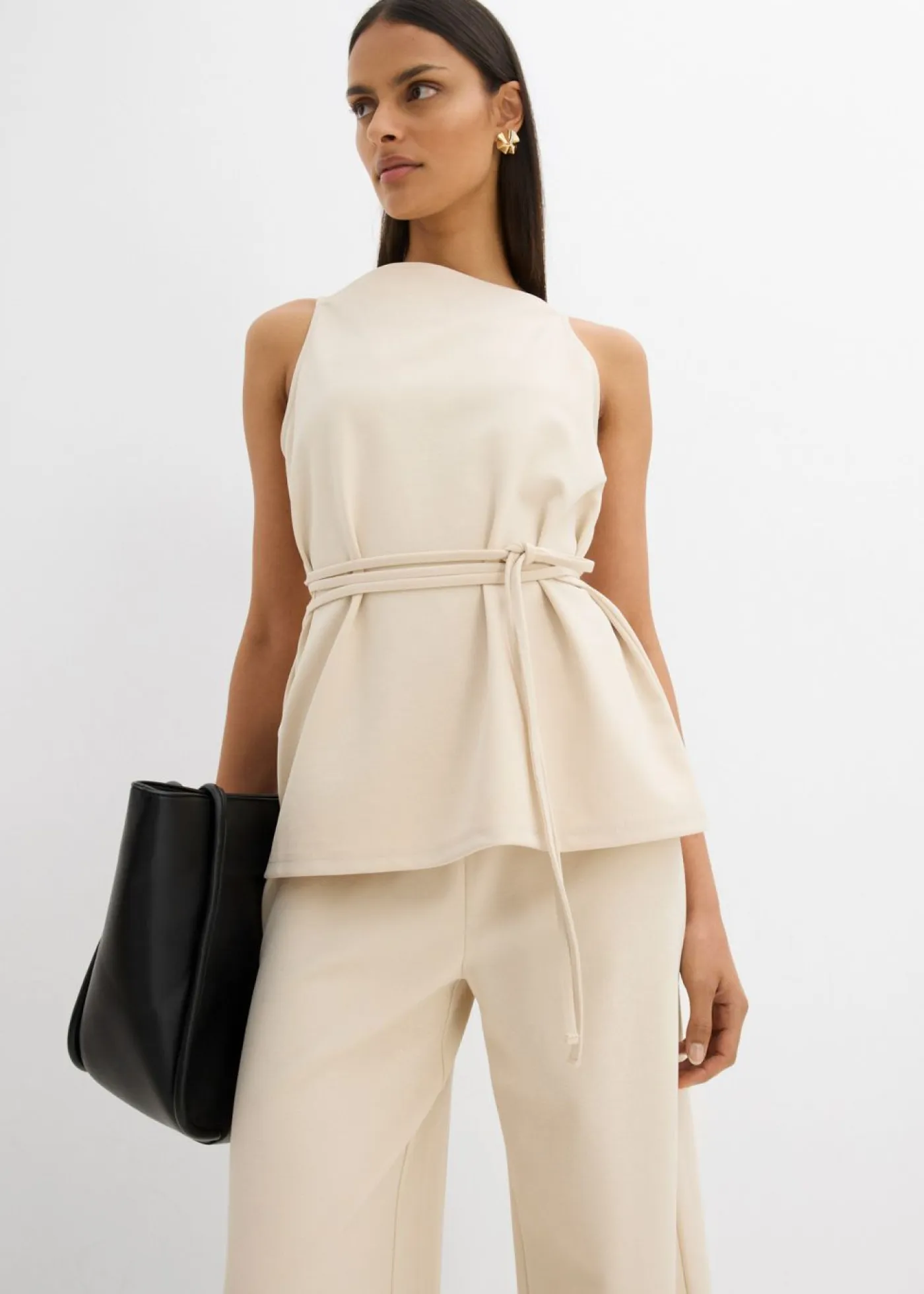 bonprix bonprix Conjuntos De Ropa|Esenciales>Top de piqué gris guijarro