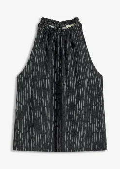 bonprix bonprix Camisetas>Top de punto Negro