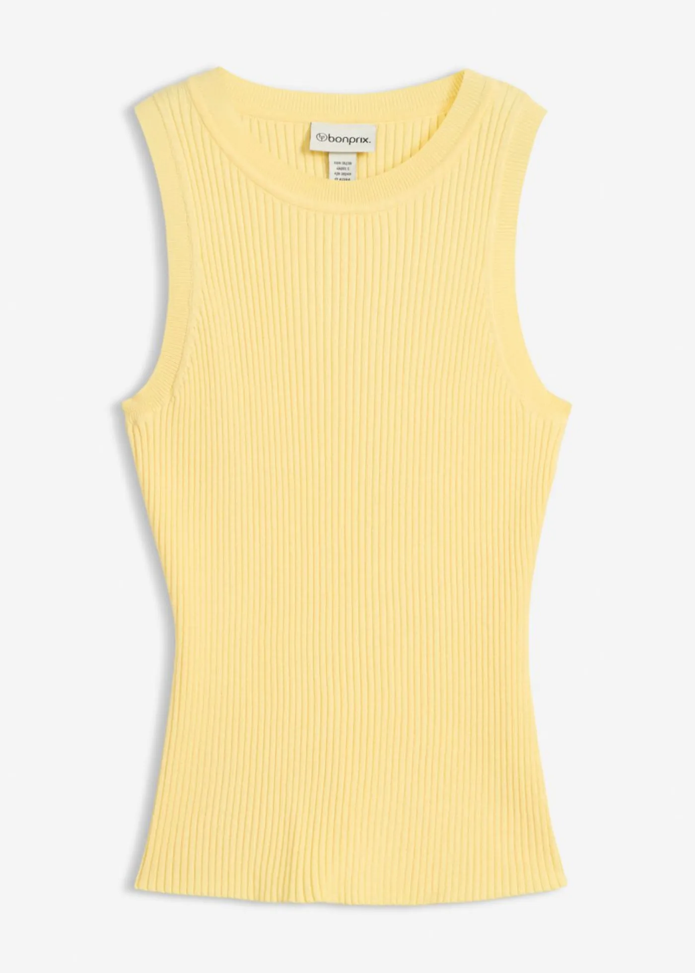 bonprix bonprix Camisetas|Novedades>Top de punto con viscosa Amarillo claro