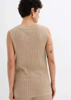 Mujer bonprix bonprix Top de punto de mezcla de viscosa