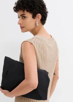 Mujer bonprix bonprix Top de punto de mezcla de viscosa