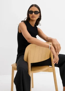 Mujer bonprix bonprix Top de punto de mezcla de viscosa