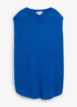 Mujer bonprix bonprix Top de punto de viscosa fina con forma abullonada