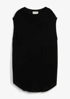bonprix bonprix Esenciales|Camisetas>Top de punto de viscosa fina con forma abullonada Negro