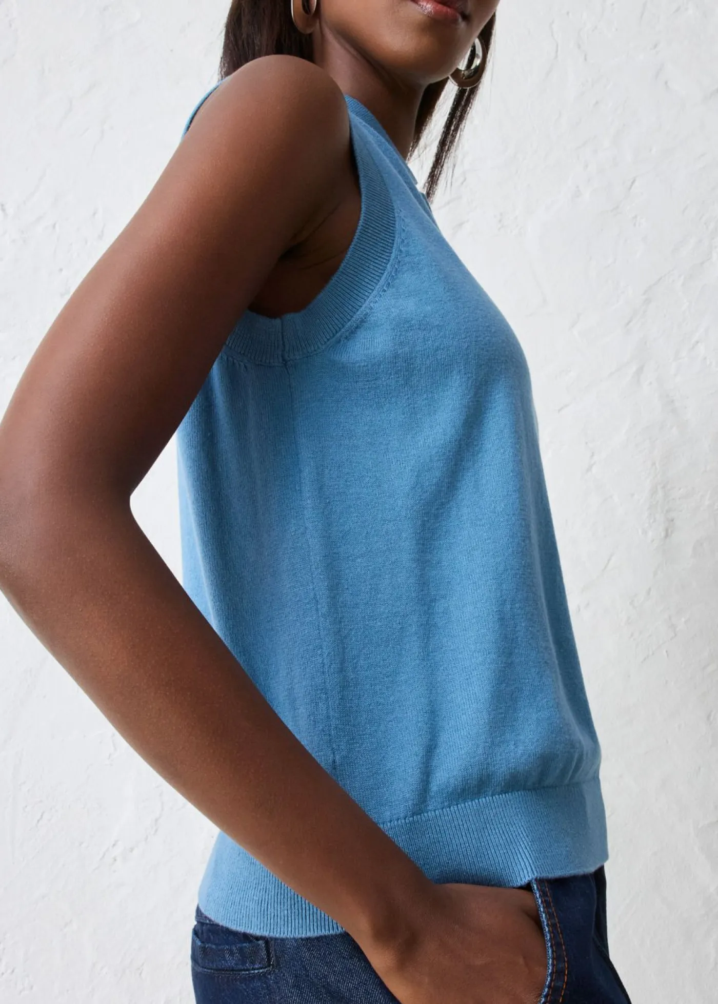 bonprix bonprix Premium|Jerséis>Top de punto fino con contenido de seda y cuello tipo polo verde mar