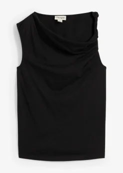 bonprix bonprix Esenciales|Camisetas>Top de punto ligero Negro