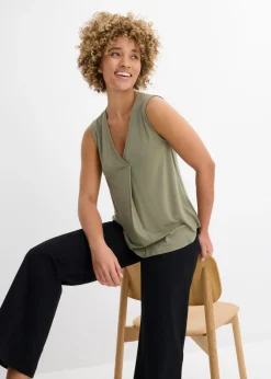 Mujer bonprix bonprix Top de suave mezcla de viscosa