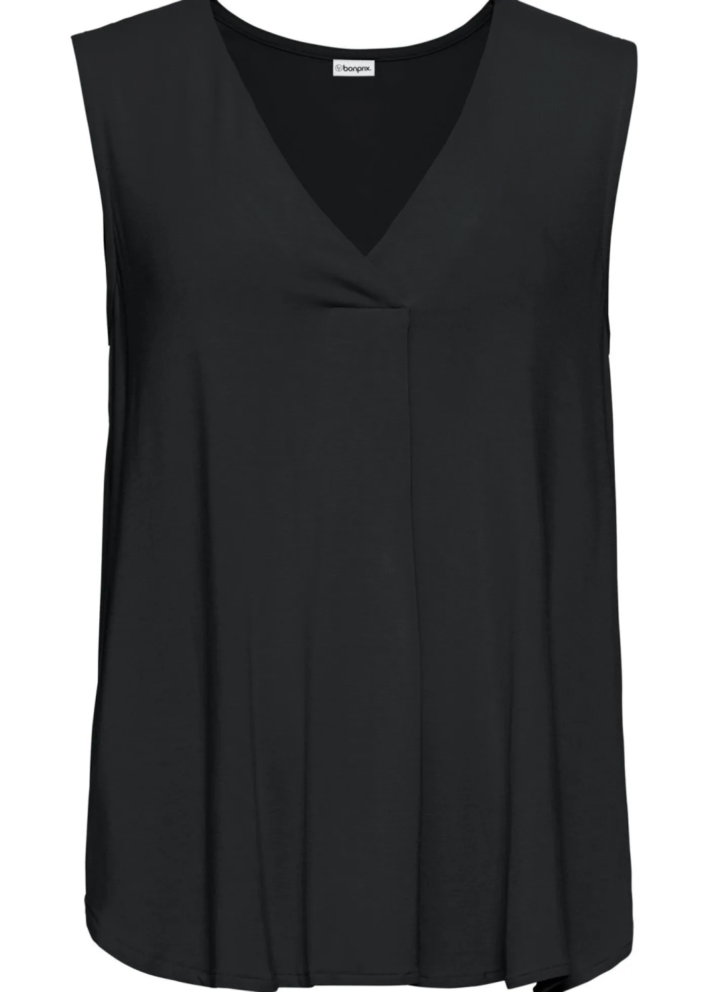 bonprix bonprix Camisetas|Novedades>Top de suave mezcla de viscosa Negro