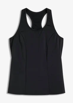 bonprix bonprix Conjuntos De Traje De Baño|Ropa De Baño Deportiva>Top de tankini de secado rápido Negro