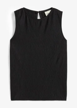 Mujer bonprix bonprix Top de tejido arrugado estructurado