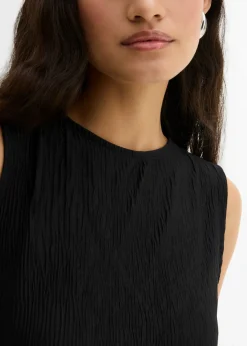 Mujer bonprix bonprix Top de tejido arrugado estructurado