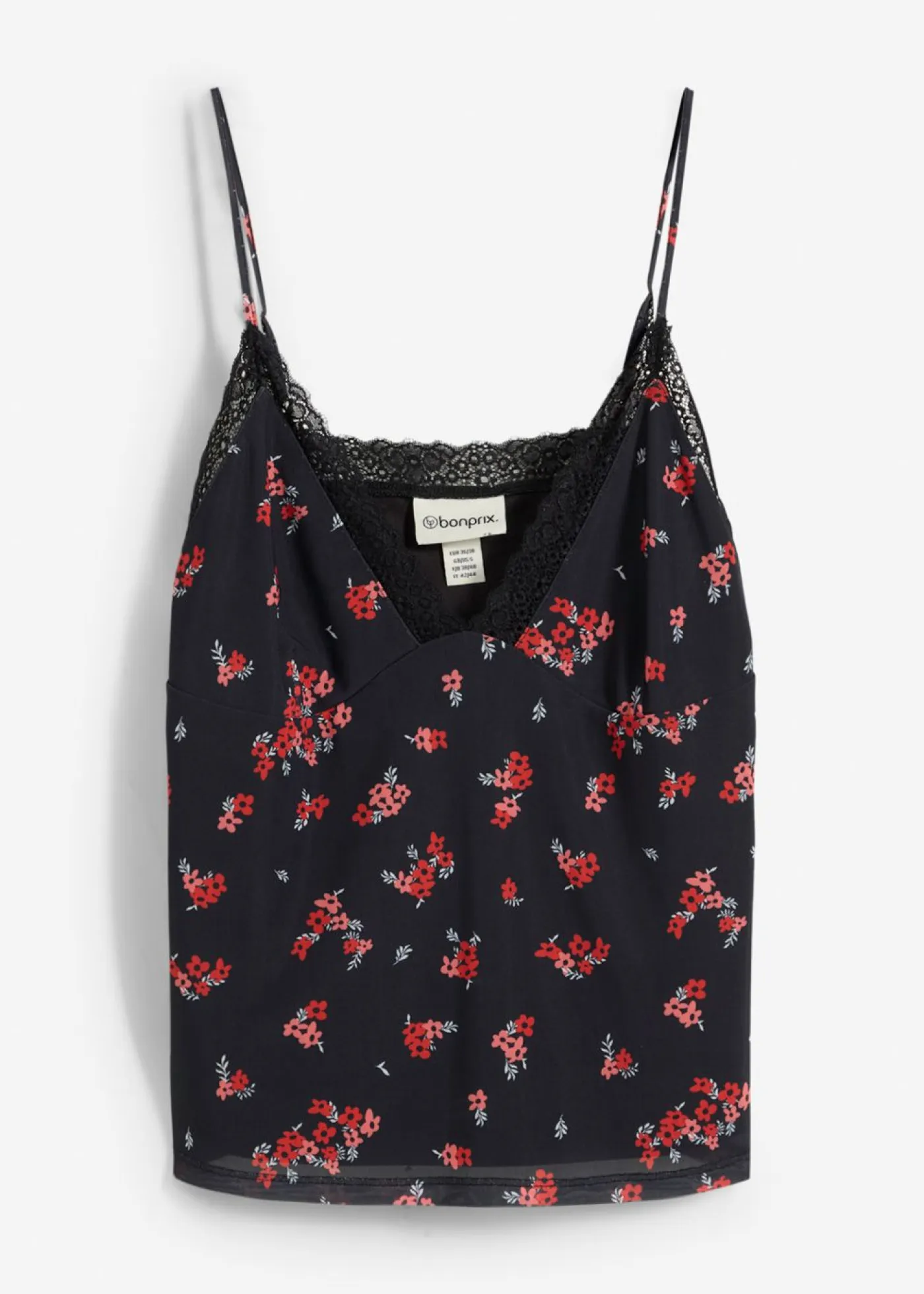 Mujer bonprix bonprix Top de tirantes finos de malla