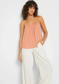Mujer bonprix bonprix Top de viscosa fluida con tirantes finos
