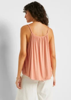 Mujer bonprix bonprix Top de viscosa fluida con tirantes finos