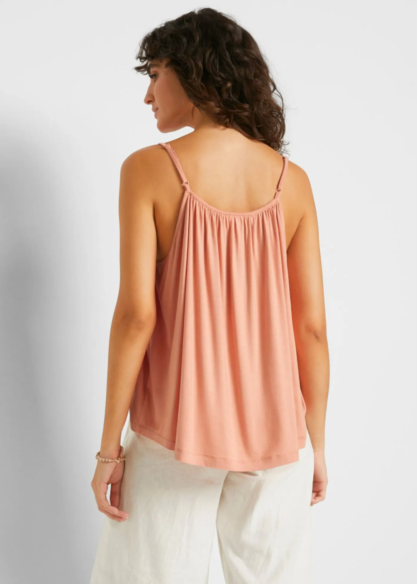 Mujer bonprix bonprix Top de viscosa fluida con tirantes finos