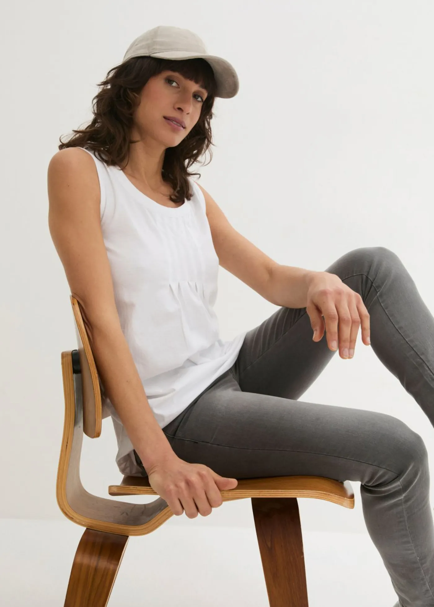 bonprix bonprix Camisetas>Top largo Blanco