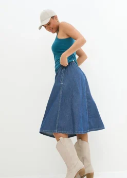 Mujer bonprix bonprix Top largo con tirantes finos de algodón (2 unidades)