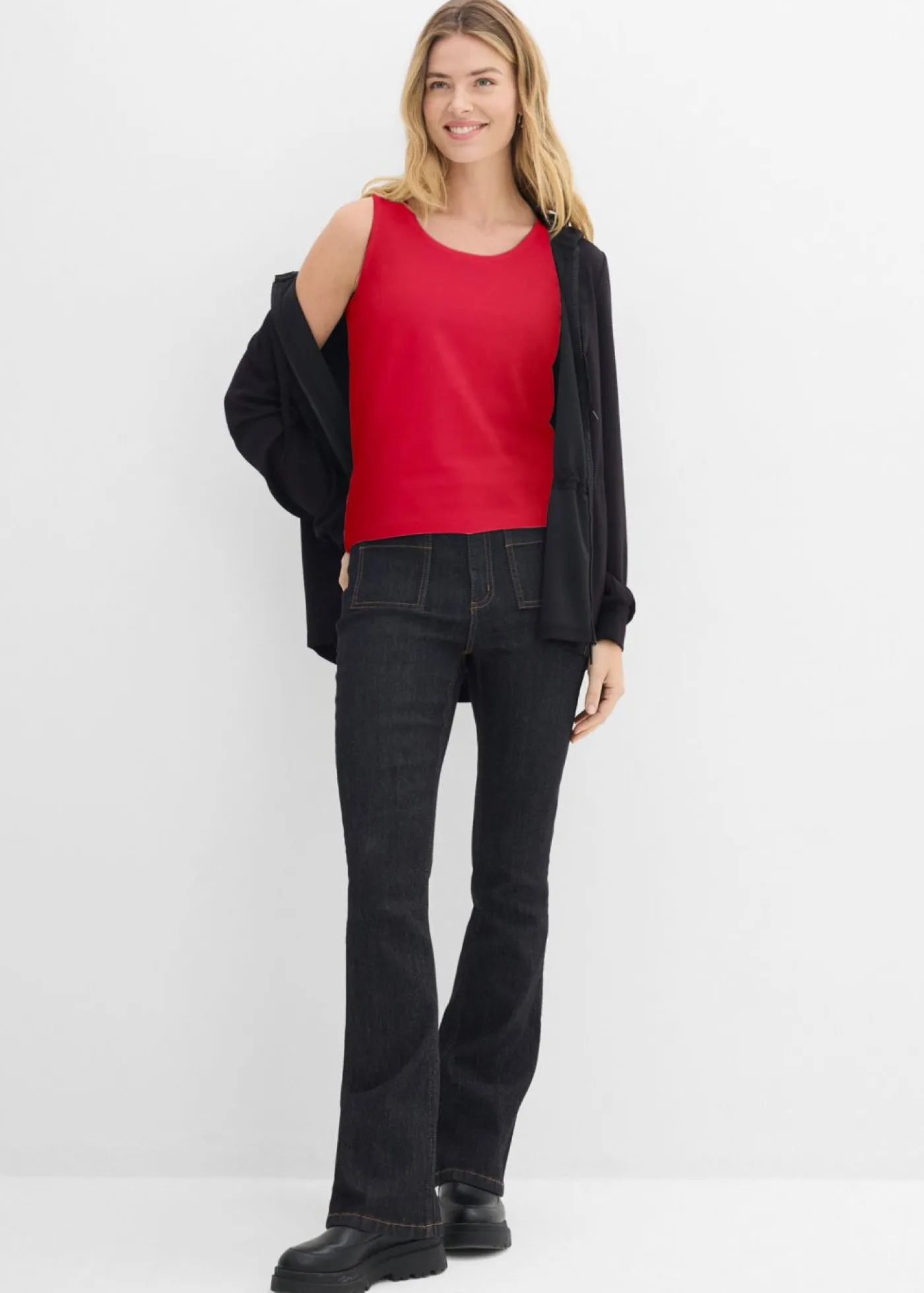 Mujer bonprix bonprix Top largo de algodón orgánico puro (5 unidades)