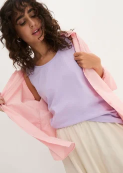 Mujer bonprix bonprix Top largo de algodón orgánico puro (5 unidades)