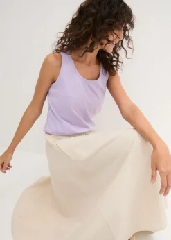 Mujer bonprix bonprix Top largo de algodón orgánico puro (5 unidades)