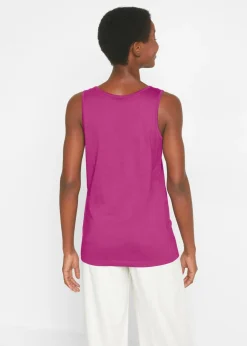 Mujer bonprix bonprix Top largo de algodón orgánico puro (5 unidades)