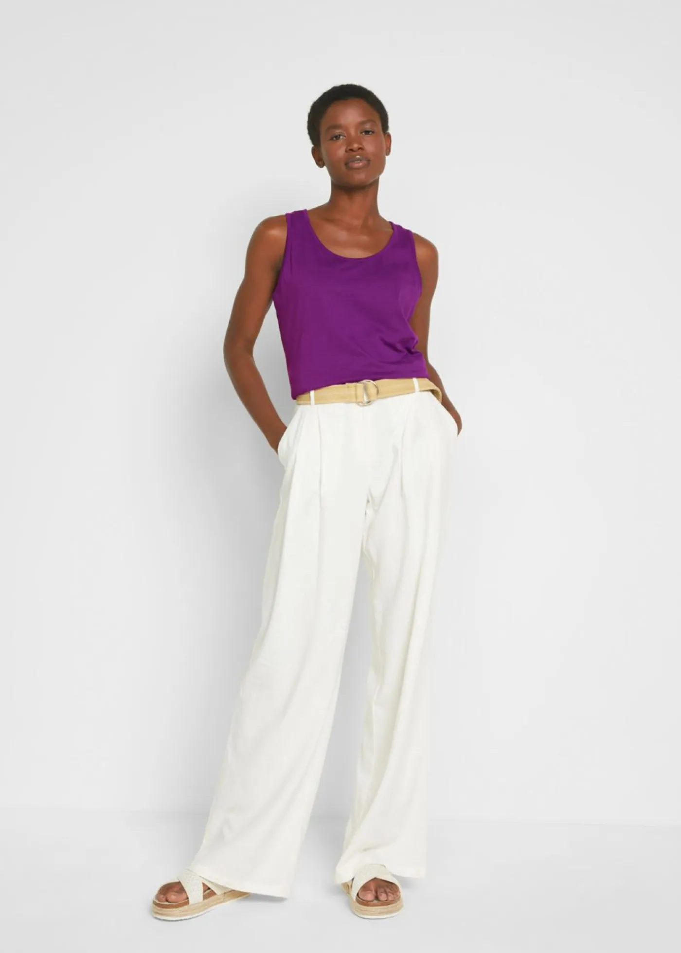 Mujer bonprix bonprix Top largo de algodón orgánico puro (5 unidades)