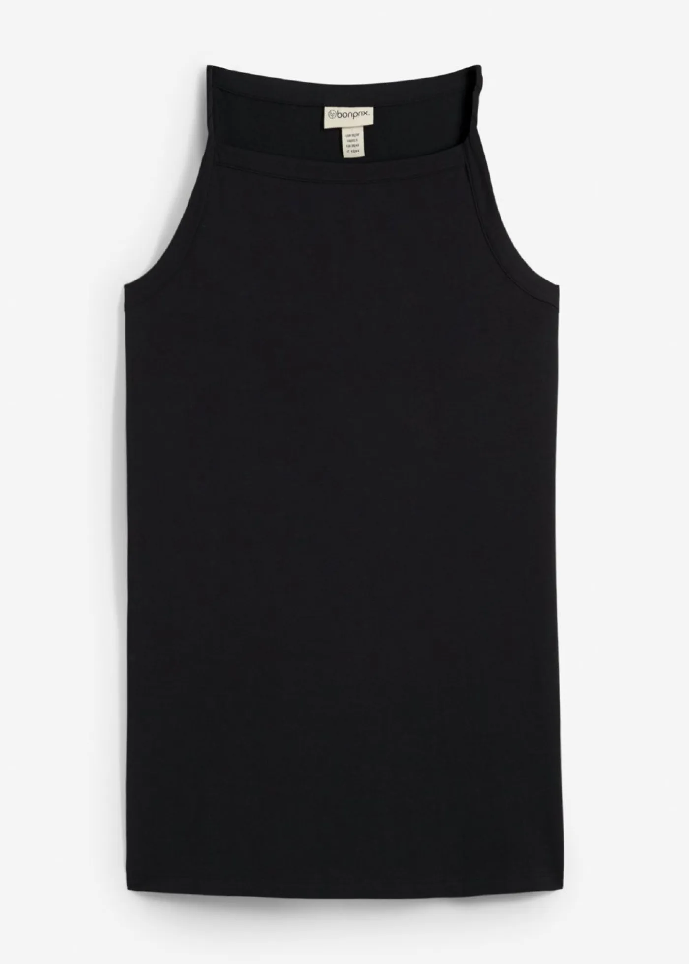 Mujer bonprix bonprix Top largo de mezcla de algodón elástico