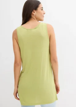 Mujer bonprix bonprix Top largo en mezcla de viscosa y lino