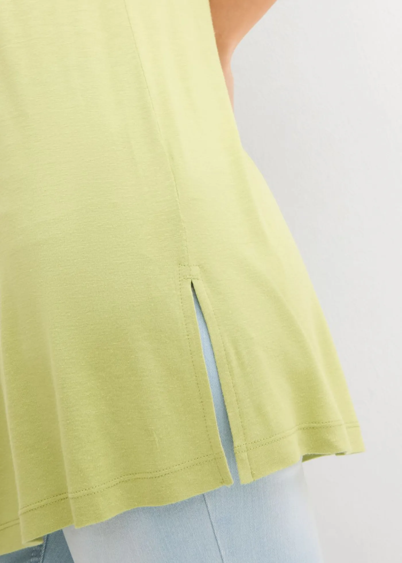 Mujer bonprix bonprix Top largo en mezcla de viscosa y lino