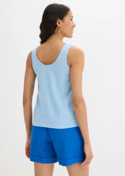 Mujer bonprix bonprix Top sin mangas de algodón orgánico puro