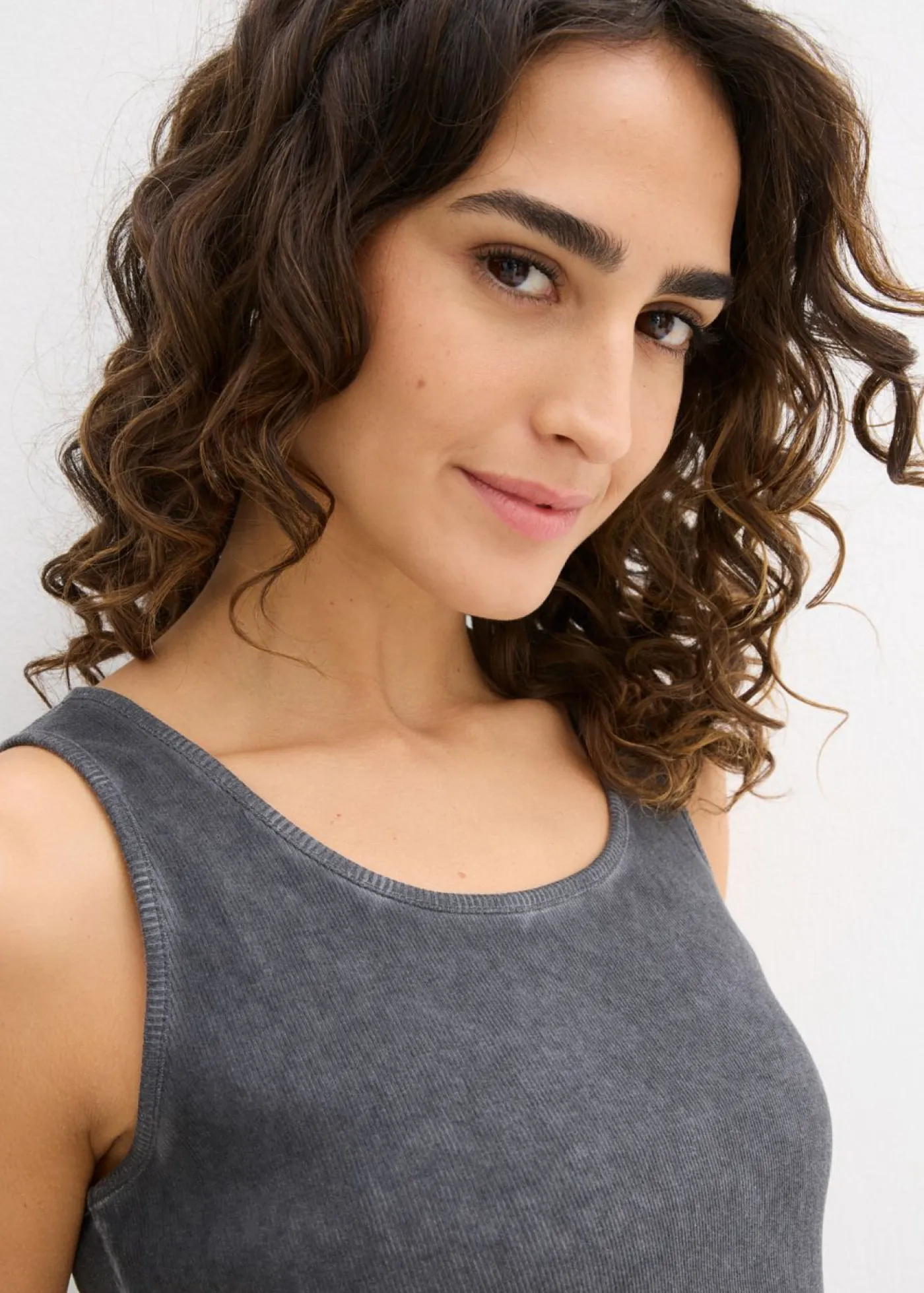 Mujer bonprix bonprix Top sin mangas de algodón orgánico puro