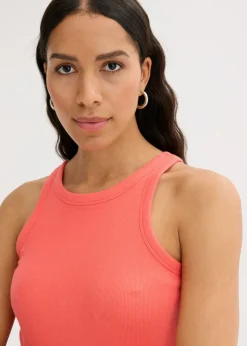 Mujer bonprix bonprix Top sin mangas de canalé