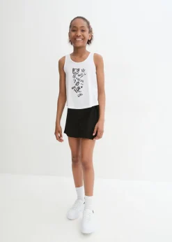 Niños bonprix bonprix Top y falda pantalón (2 piezas) para niñas de algodón orgánico