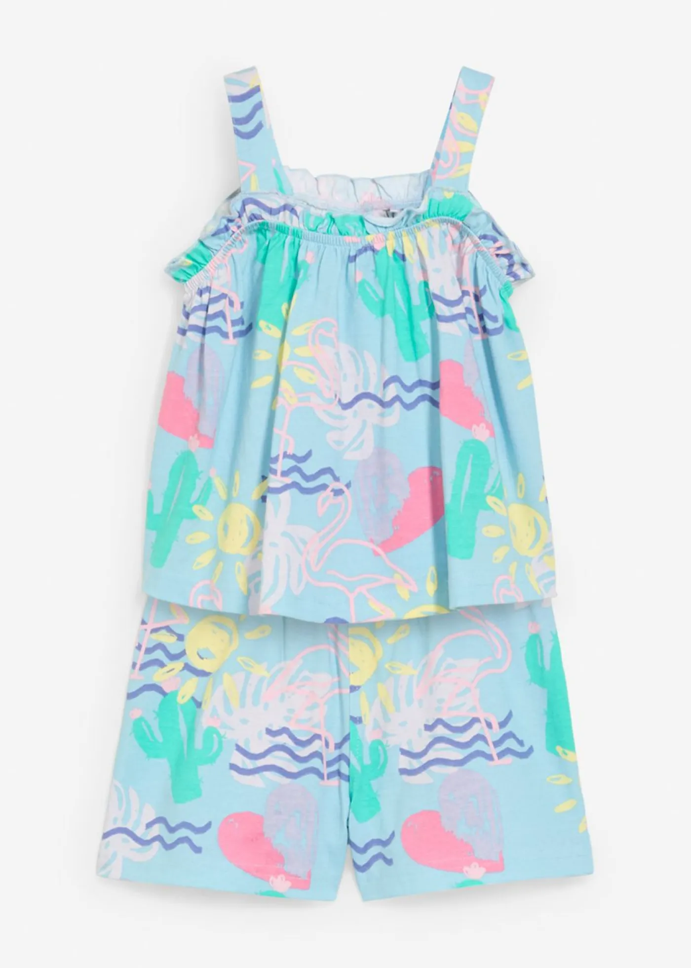 Niños bonprix bonprix Top y pantalón corto (conjunto de 2 piezas) de algodón orgánico puro