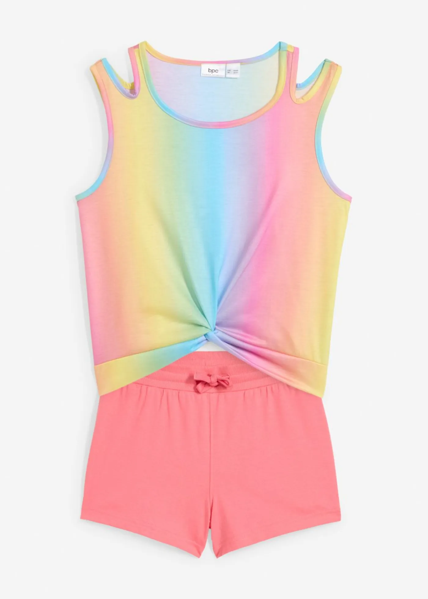 bonprix bonprix Ropa 9 A 16 Años·Camisetas Y Camisas|Ropa 9 A 16 Años·Shorts>Top y pantalón corto (2 piezas) rosa pálido