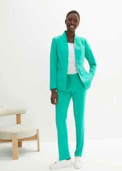 bonprix bonprix Blazers|Pantalones>Traje con pantalón (2 piezas) Verde jade