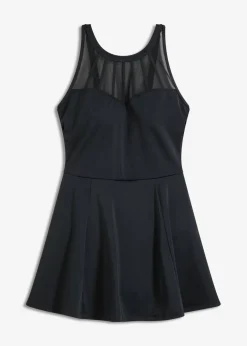 Mujer bonprix bonprix Traje de baño con efecto moldeador medio y malla transparente