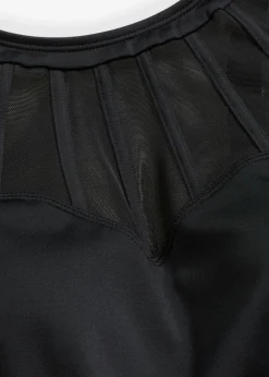 Mujer bonprix bonprix Traje de baño con efecto moldeador medio y malla transparente