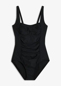 Mujer bonprix bonprix Traje de baño con efecto moldeador medio y aspecto cruzado