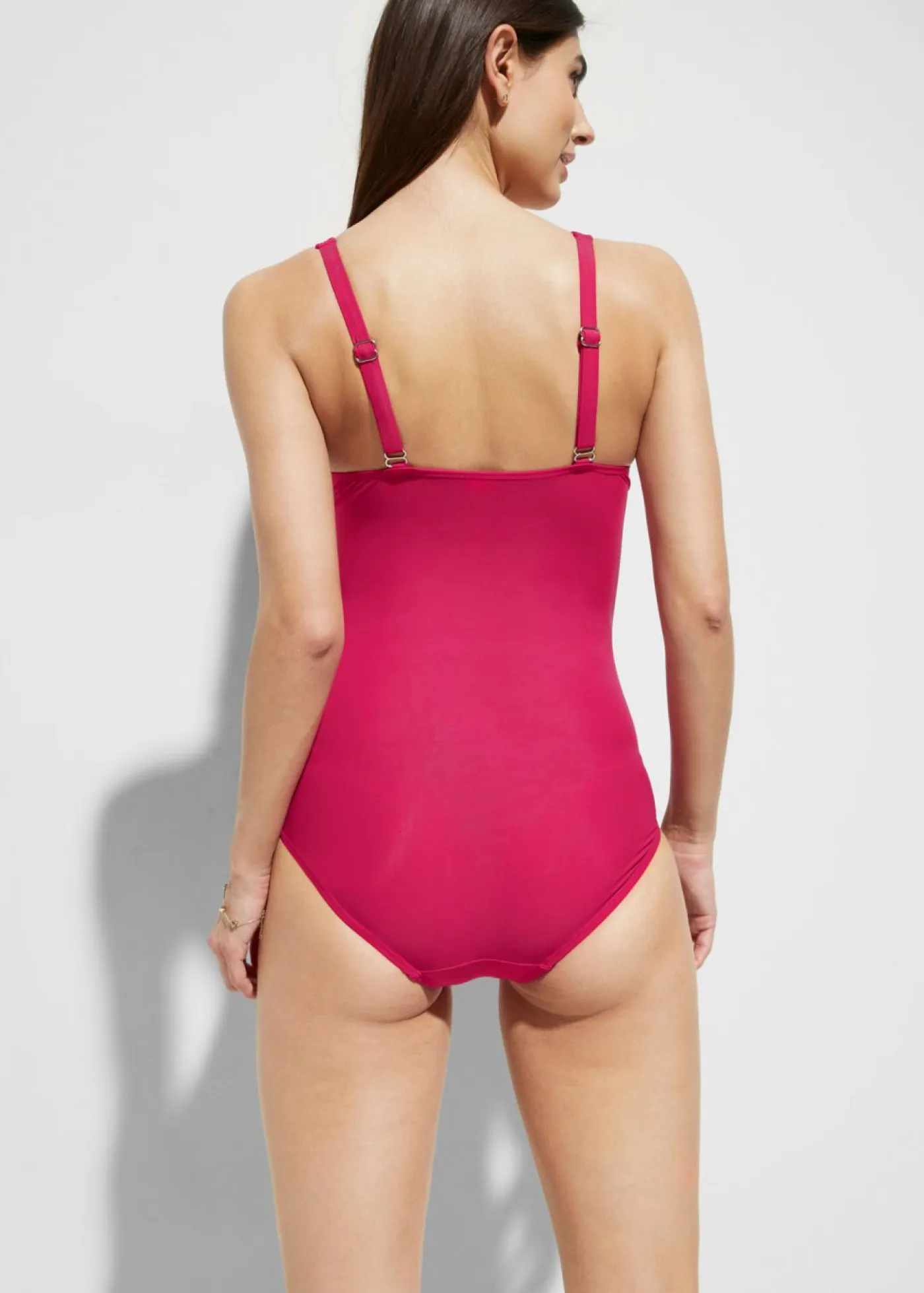 bonprix bonprix Vestidos Moldeadores|Bañadores>Traje de baño con ligero efecto moldeador fucsia