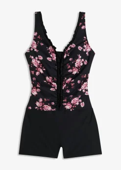 bonprix bonprix Vestidos Moldeadores|Bañadores>Traje de baño con ligero efecto moldeador Negro