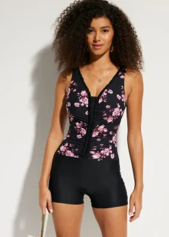 bonprix bonprix Vestidos Moldeadores|Bañadores>Traje de baño con ligero efecto moldeador Negro