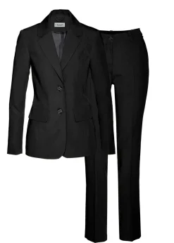 bonprix bonprix Pantalones|Tallas Pequeñas>Traje de pantalón (2 piezas) Negro